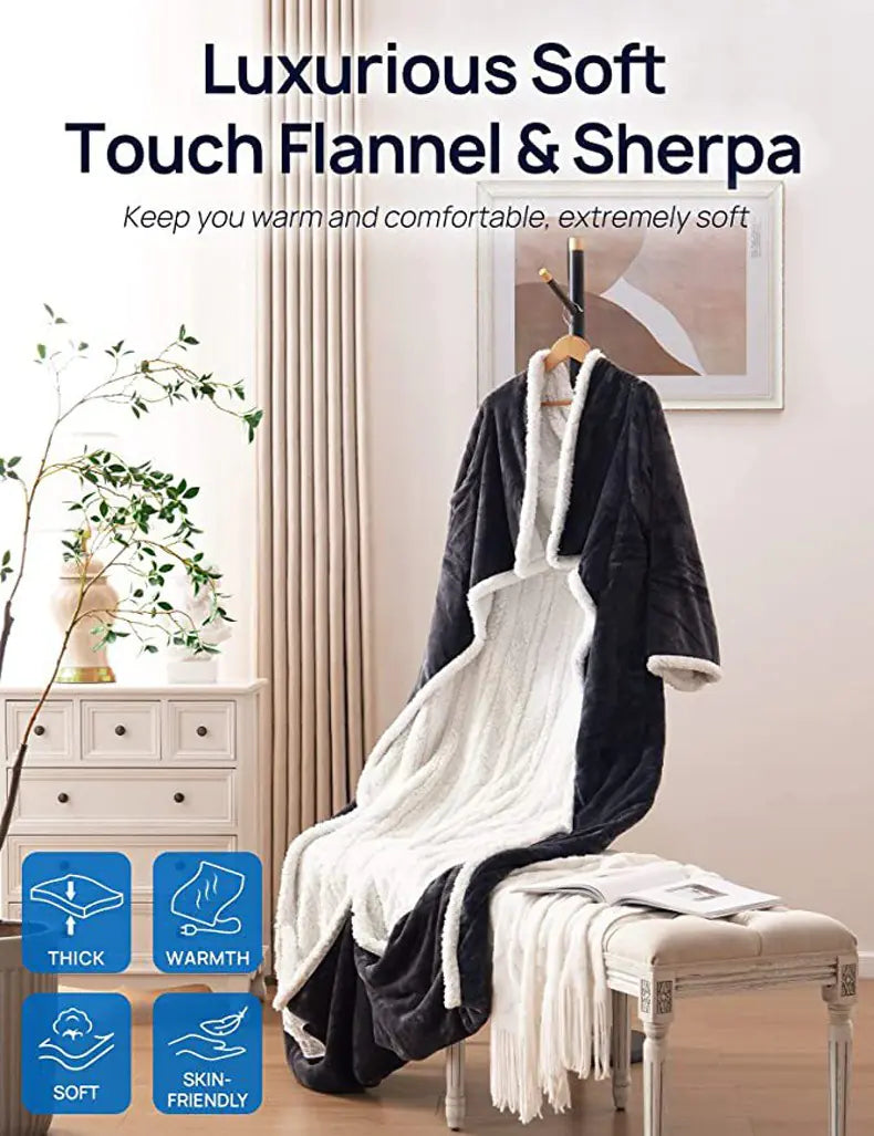 Wearable Electric Heated Blanket Shawl